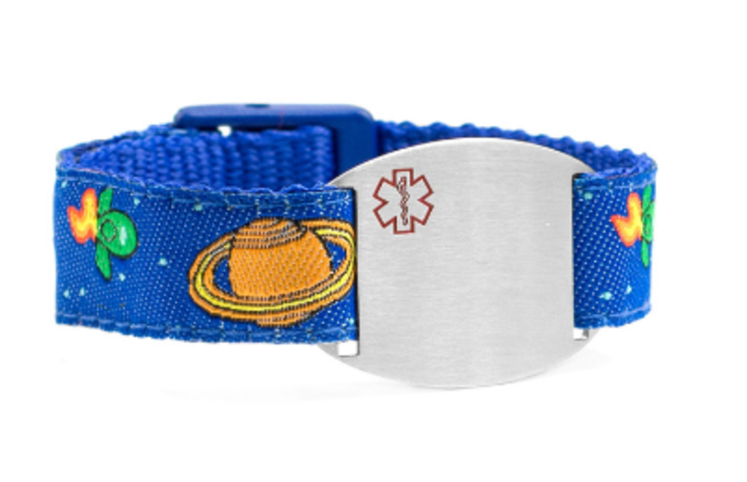 Medical Alert Sport Band Bracelet with Engravable Plaque (various colours) image 2